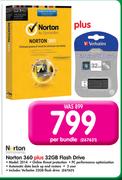 Norton 360+32GB Flash Drive 2014-Per Bundle