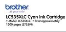 Brother Cyan Ink Cartridge LC535XLC