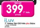 iLuv 7" Galaxy Tab CEO Folio+Stylus S73CEOFBK