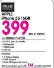 Apple iPhone 5S 16GB-On Straight Up 100