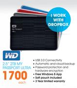 WD 2.5" 2TB My Passport Ultra-Each