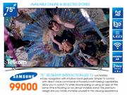 Samsung 3D Smart Interaction LED TV-75"(UA75F8000)