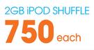 2GB iPod Shuffle-Each