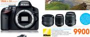 Nikon D3200 DSLR Triple Lens Bundle