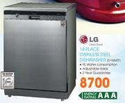 LG 14 Place Stainless Steel Dishwasher(D1454TF)-Each