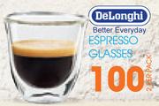 Delonghi Better Everyday Espresso Glasses-2 Per Pack