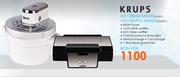 Krups Ice Cream Maker(GVS1) & Waffle Maker(FDK251)-Each