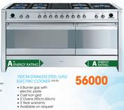 Smeg 150Cm Stainless Steel Gas/Electric Cooker(A5-8)