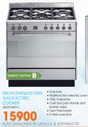 Smeg 90Cm Stainless Steel Gas Electric Cooker(SSA91MFX1)
