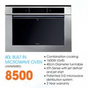 Whirlpool Built In Microwave Oven-40Ltr(AMW848IX)