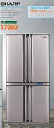 Sharp French Door Fridge-605Ltr(SJ-F80SP-SL)