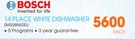 Bosch 14 Place White Dishwasher(SMS58N82EU)
