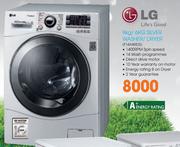 LG 9/6kg Silver Washer/Dryer (F14A8RD5)