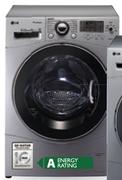 LG 9kg Silver Steam Washing Machine (F1480FDS5)-Each