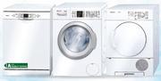 Bosch 14 Place White Dishwasher(SMS58N82EU) Plus 8Kg White Washing Machine & 8Kg White Tumble Dryer 