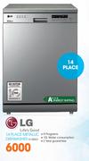 LG 14 Place Metallic Dishwasher(D1452LF)