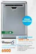 Whirlpool 13 Place Silver Steam Dishwasher(ADP7955SL)