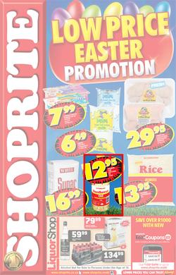 Shoprite Western Cape : Low Price Easter Promotion (11 Mar - 17 Mar 2013), page 1