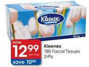 Kleenex 180 Facial Tissues 2-Ply-per pack