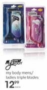 My Body Mens/Ladies Triple Blades-Each