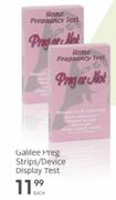 Galilee Preg Strips/Device Display Test-Each