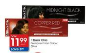 Black Chic Permanent Hair Colour-50ml each
