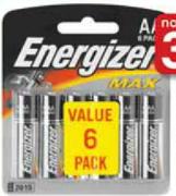 Energizer Max AA Batteries-6 Pack