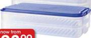 Clicks Home Stoackable Containers Square 400ml Set of 3