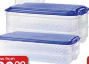 Clicks Home Stoackable Containers Loaf 800ml Set of2