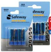Safeway Alkaline Batteries AA or AAA Batteries-2 Pack