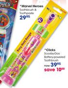 Clicks Scooby-Doo Battery-Powered Toothbrush