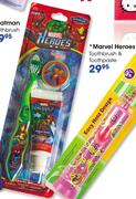 Marvel Heroes Toothbrush & Toothpaste