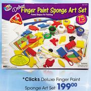 Clicks Deluxe Finger Paint Sponge Art Set-Each