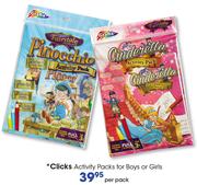 Clicks Activity Packs For Boys Or Girls-Per Pack