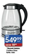 Russell Hobbs Cordless Glass Kettle-Each