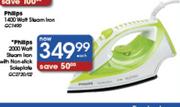 Philips 2000 Watt Steam Iron With Non-Stick Soleplate-Each