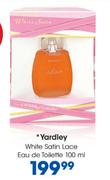Yardley White Satin Lace Eau De Toilette-100ml