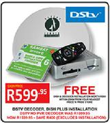 DSTV Decoder, Dish Plus Installation