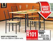 Nicky 5 Piece Dinette