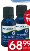 Clicks Tea Tree Essential Or Lavender Oil-20ml Per Offer