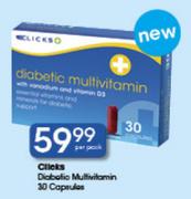 Clicks Diabetic Multivitamin-30 Capsules-Per Pack