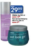 Clicks Gel-500Ml & Non-Aerosol Hairspray-300Ml Or 350Ml Each