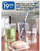 Clicks Soap Dispenser Toilet Brush Holder-Each