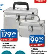 Clicks Large Aluminium Cosmetic Case-Each