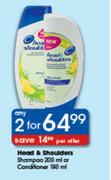 Head &-Shoulders Shampoo-200ml Or Conditioner-190ml