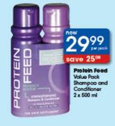Protein Feed Value Pack Shampoo And Conditioner-2x500ml Per Pack