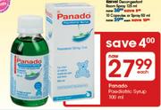 Panado Paediatric Syrup-100ml Each