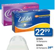 Lil-Lets 16 Tampons-Per Pack