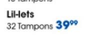 Lil-Lets 32 Tampons-Per Pack