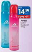 Adidas Ladies Deodorant-90ml Each